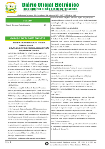 Diário Oficial - Edição N°1060