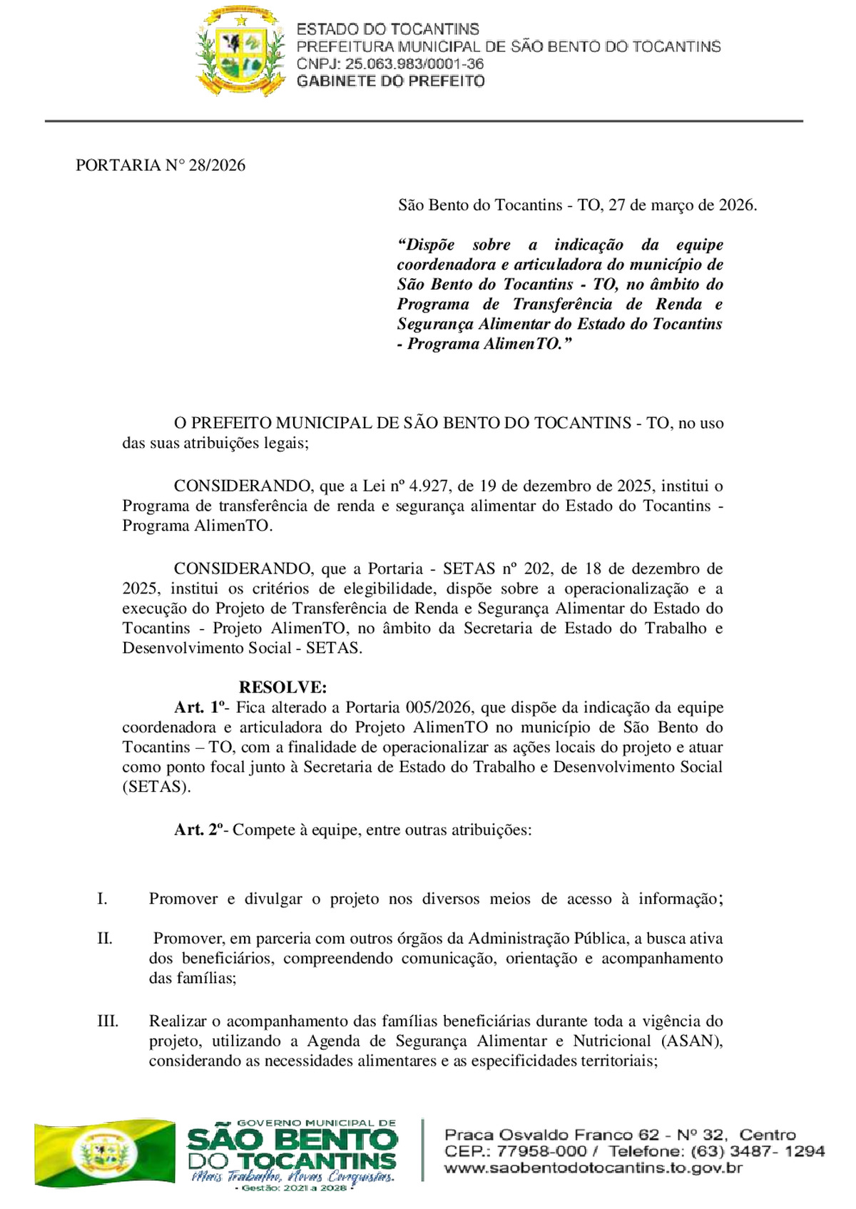 Diário Oficial N° N°1194