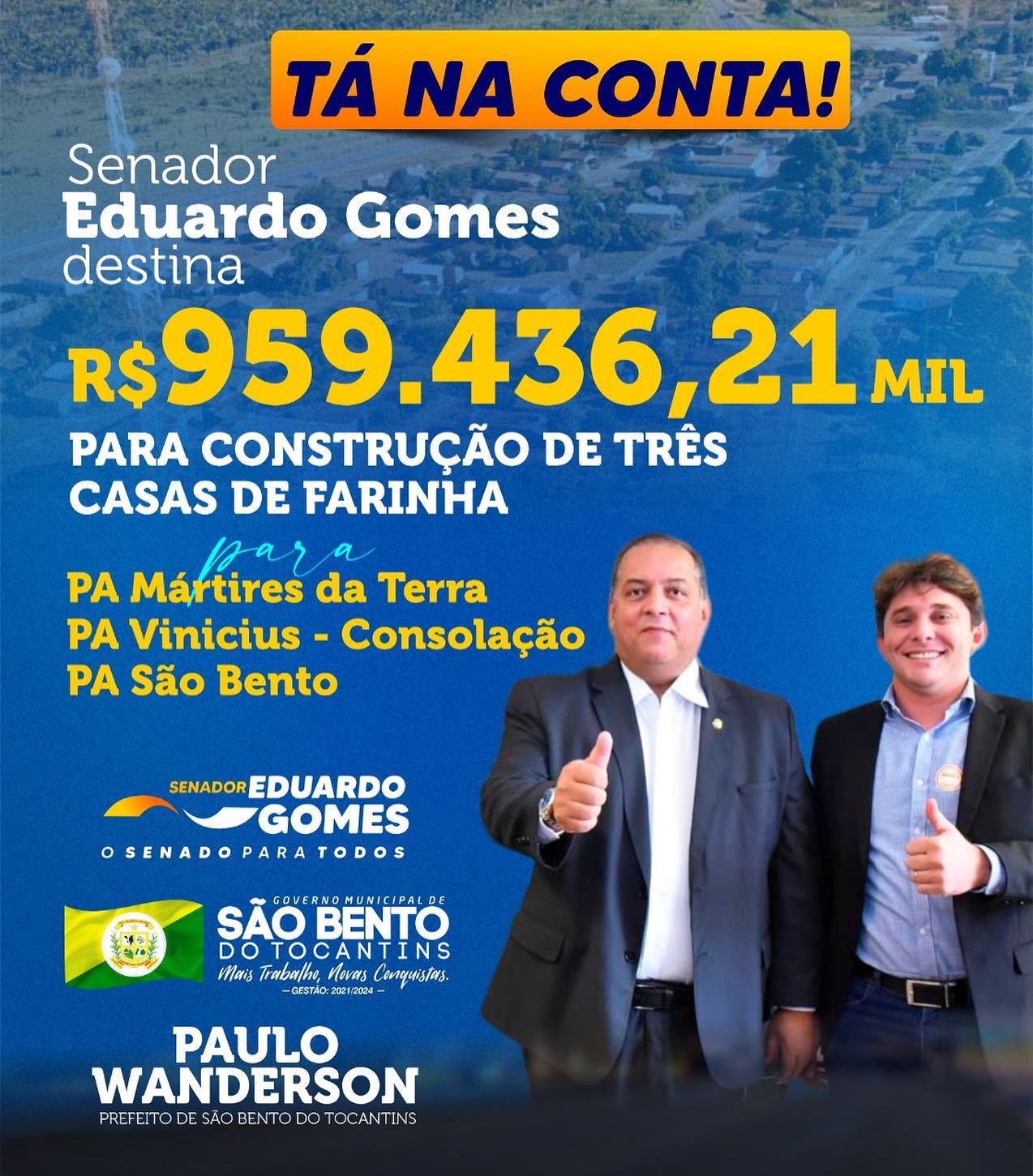 Casas de Produção de Farinha serão construídas no município