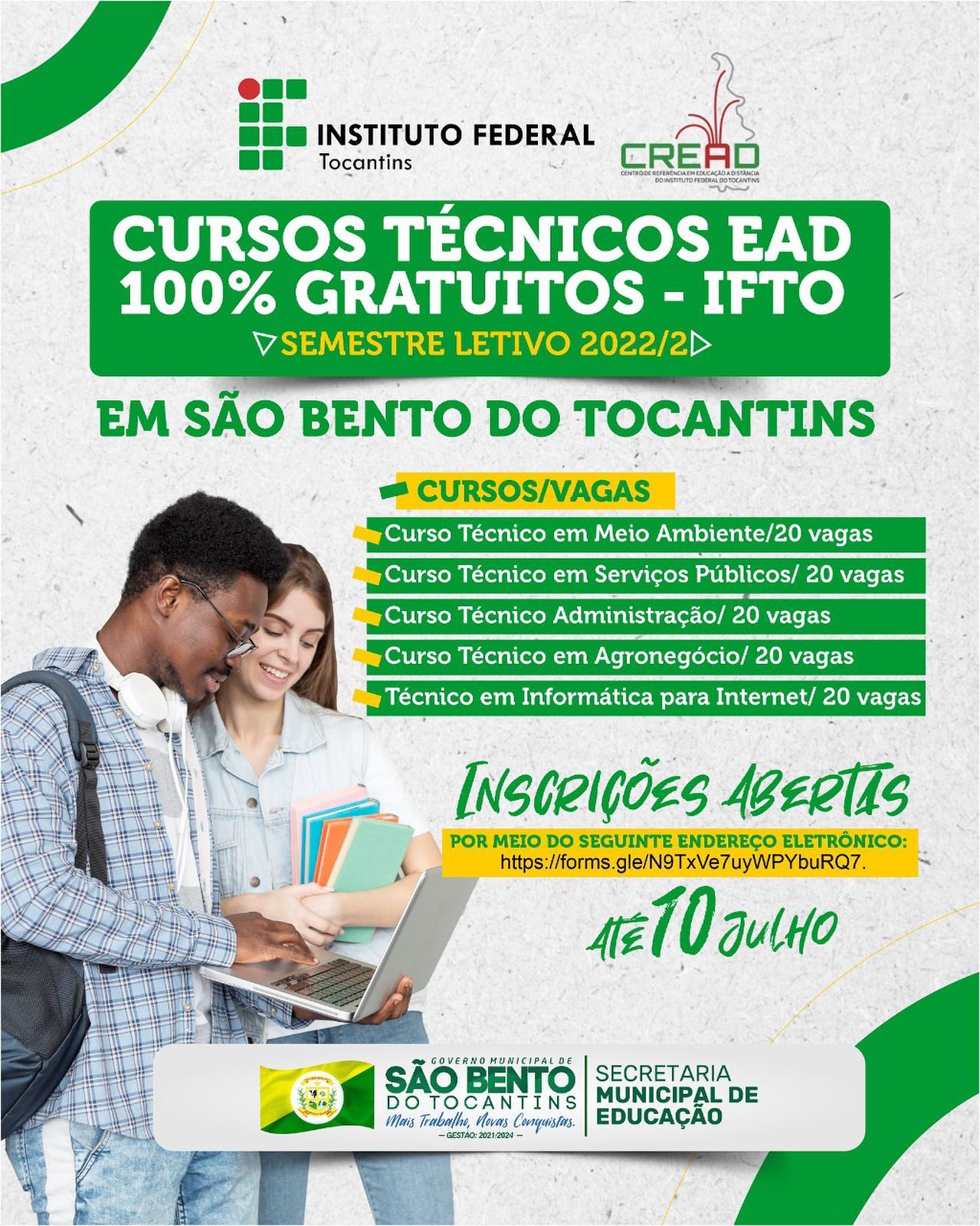 Matrículas Abertas!