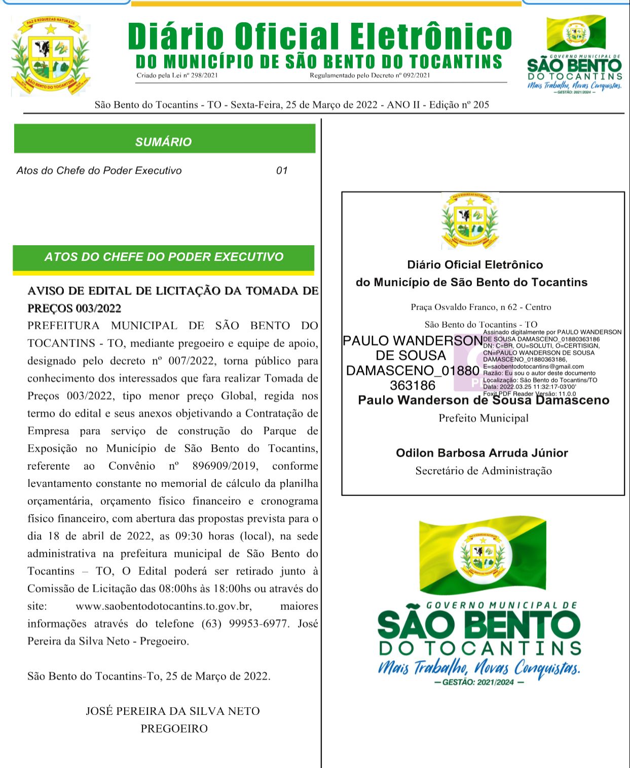 Edital de Licitação para Construção do Parque de Exposição é publicado